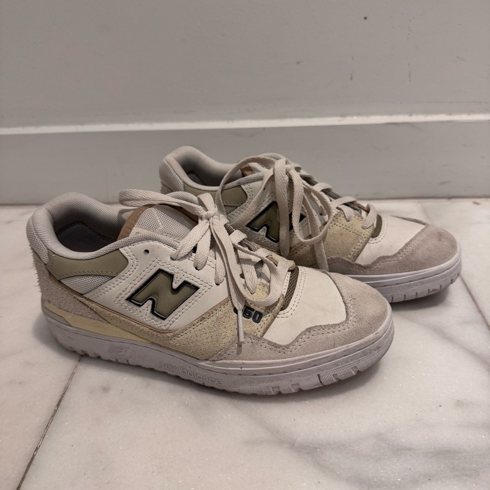 New Balance 550 Sea Salt Fatigue Green